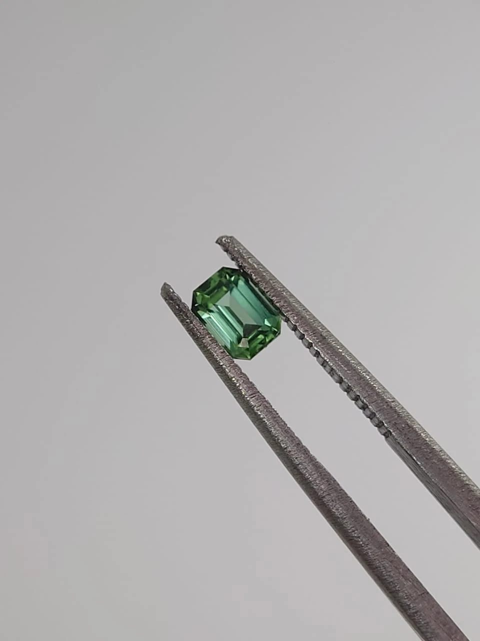 0.34ct Natural Green Tourmaline Emerald Cut Loose Gemstone from Afghanistan — view 1